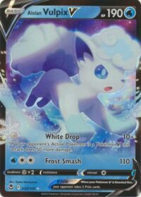 Alolan Vulpix V - 033/195 - Ultra Rare - Inglés