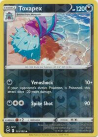 Toxapex - 115/195 - Uncommon Reverse Holo - Inglés