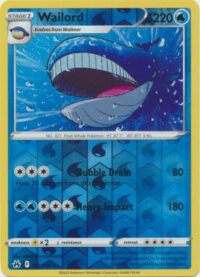 Wailord - 032/159 - Rare Reverse Holo - Inglés