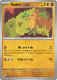 Sudowoodo - 109/193 - Uncommon - Inglés