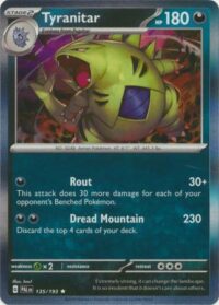 Tyranitar - 135/193 - Holo Rare - Inglés