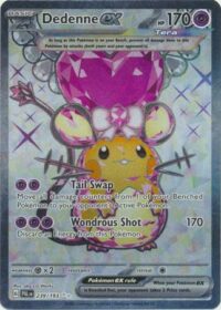 Dedenne ex - 239/193 - Full Art Secret Rare - Inglés