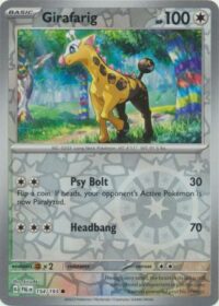 Girafarig - 154/193 - Common Reverse Holo - Inglés