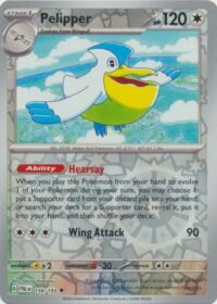 Pelipper - 159/193 - Uncommon Reverse Holo - Inglés