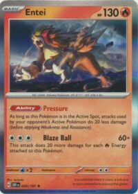 Entei - 030/197 - Holo Rare - Inglés