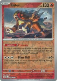 Entei - 030/197 - Holo Rare Reverse Holo - Inglés