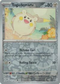 Togedemaru - 151/197 - Common Reverse Holo - Inglés