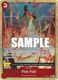 Fire Fist (Alternate Art) - OP03-018 - R