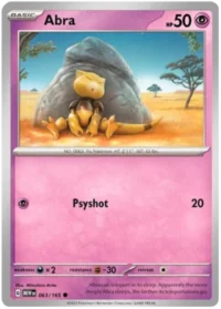 Abra - 063/165 - Common Reverse Holo - Inglés