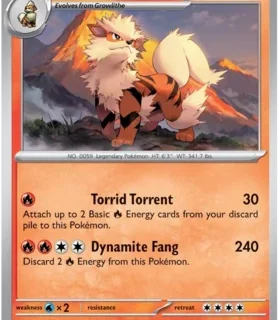 Arcanine - 059/165 - Uncommon Reverse Holo - Inglés
