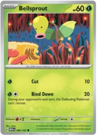 Bellsprout - 069/165 - Common Reverse Holo - Inglés