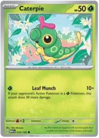 Caterpie - 010/165 - Common Reverse Holo - Inglés