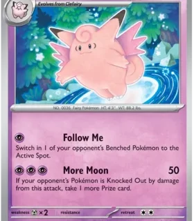 Clefable - 036/165 - Uncommon Reverse Holo - Inglés