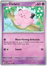 Clefairy - 035/165 - Common Reverse Holo - Inglés