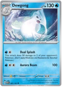 Dewgong - 087/165 - Uncommon Reverse Holo - Inglés