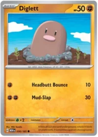 Diglett - 050/165 - Common Reverse Holo - Inglés
