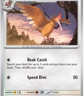 Fearow - 022/165 - Uncommon Reverse Holo - Inglés