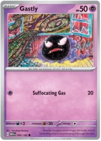 Gastly - 092/165 - Common Reverse Holo - Inglés