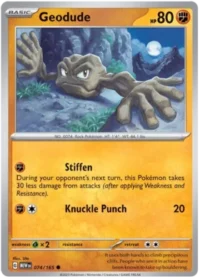 Geodude - 074/165 - Common Reverse Holo - Inglés