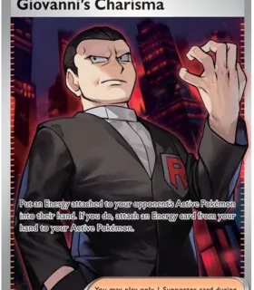 Giovanni's Charisma - 197/165 - Full Art Secret Rare - Inglés
