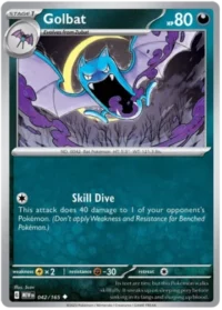 Golbat - 042/165 - Uncommon Reverse Holo - Inglés