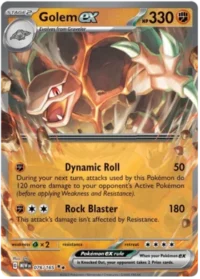 Golem ex - 076/165 - Ultra Rare - Inglés