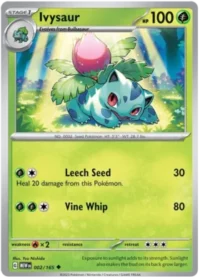 Ivysaur - 002/165 - Uncommon Reverse Holo - Inglés