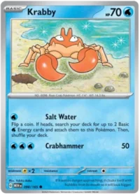 Krabby - 098/165 - Common Reverse Holo - Inglés