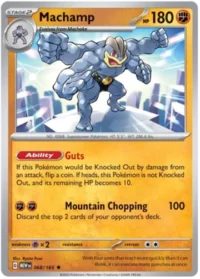 Machamp - 068/165 - Holo Rare - Inglés
