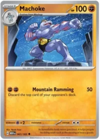 Machoke - 067/165 - Uncommon Reverse Holo - Inglés
