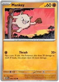 Mankey - 056/165 - Common Reverse Holo - Inglés
