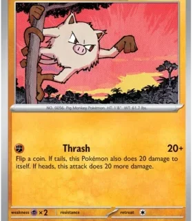 Mankey - 056/165 - Common Reverse Holo - Inglés