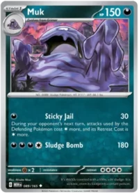 Muk - 089/165 - Uncommon Reverse Holo - Inglés
