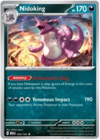 Nidoking - 034/165 - Holo Rare - Inglés