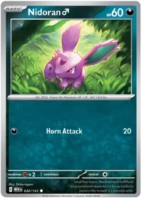 Nidoran - 032/165 - Common Reverse Holo - Inglés
