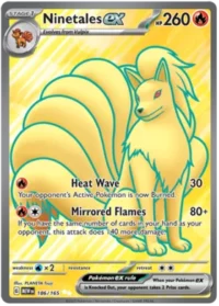 Ninetales ex - 186/165 - Full Art Secret Rare - Inglés