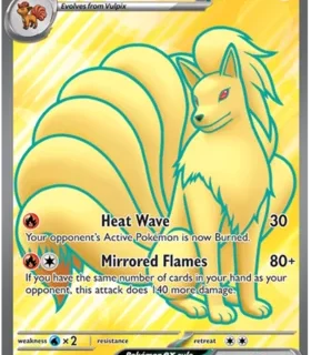 Ninetales ex - 186/165 - Full Art Secret Rare - Inglés