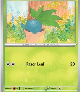 Oddish - 043/165 - Common Reverse Holo - Inglés
