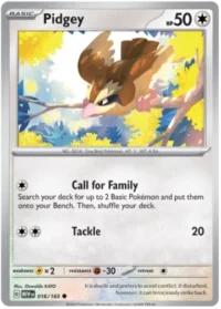 Pidgey - 016/165 - Common Reverse Holo - Inglés