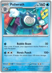 Poliwrath - 062/165 - Uncommon Reverse Holo - Inglés