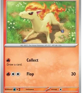 Ponyta - 077/165 - Common Reverse Holo - Inglés