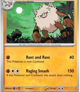 Primeape - 057/165 - Uncommon Reverse Holo - Inglés