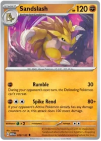 Sandslash - 028/165 - Uncommon Reverse Holo - Inglés