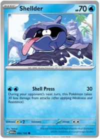 Shellder - 090/165 - Common Reverse Holo - Inglés