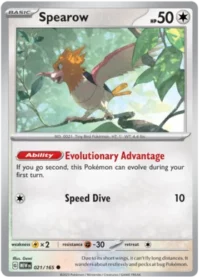 Spearow - 021/165 - Common Reverse Holo - Inglés