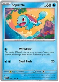 Squirtle - 007/165 - Common Reverse Holo - Inglés
