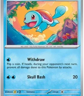 Squirtle - 007/165 - Common Reverse Holo - Inglés