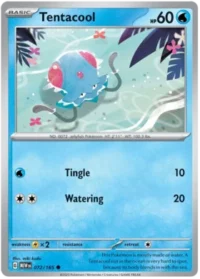 Tentacool - 072/165 - Common Reverse Holo - Inglés