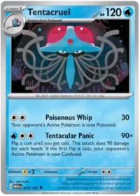 Tentacruel - 073/165 - Uncommon Reverse Holo - Inglés