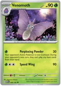 Venomoth - 049/165 - Uncommon Reverse Holo - Inglés
